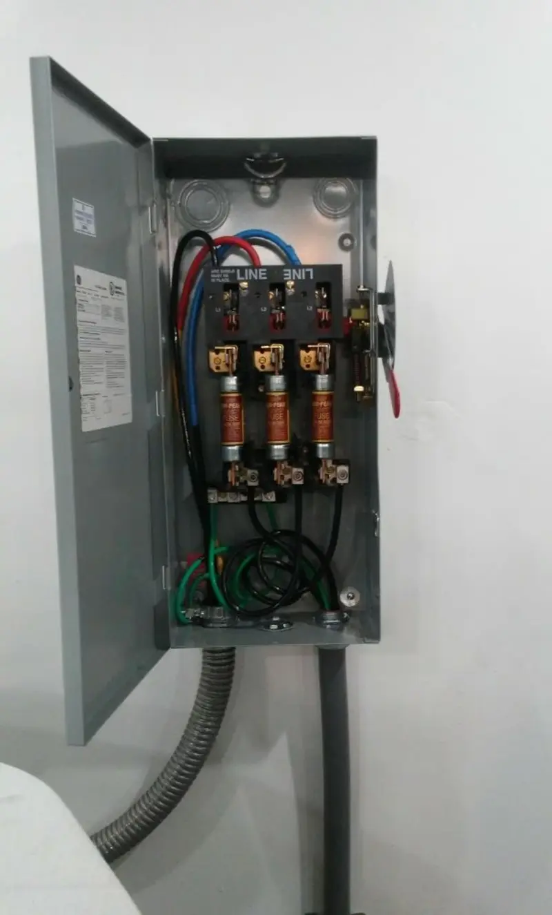 Three-phase disconnect switch installed for Electrical Wiring & Rewiring in Beeville